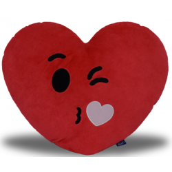 Send heart shape pillow with kiss to Philippines