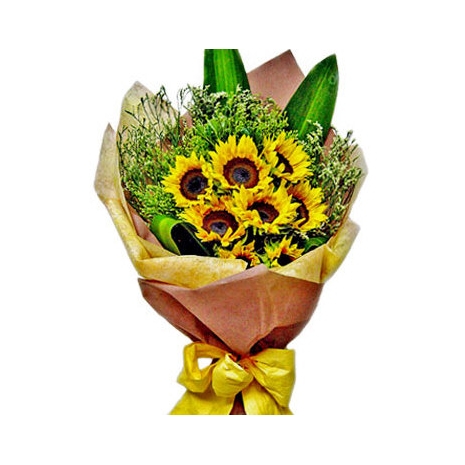 8 Sunflower in Bouquet Delivery to Manila Philippines
