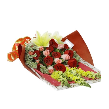 Roses with Greenery Delivery to Manila Philippines